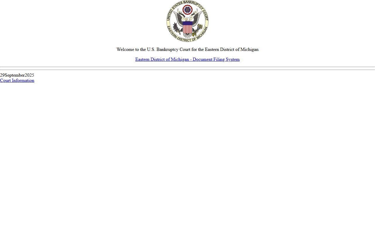 Lenawee County probate records federal bankruptcy CM ECF system
